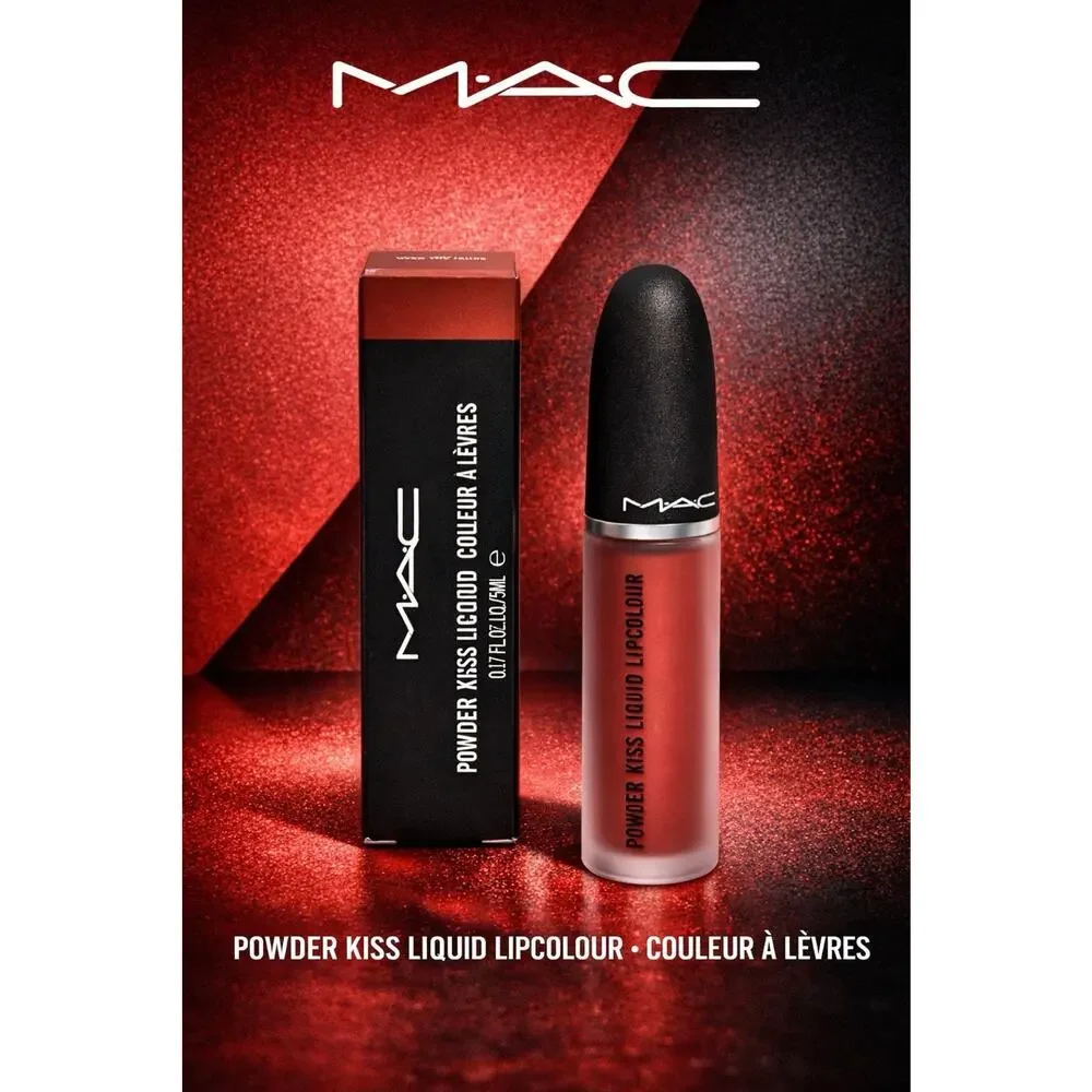 M•A•C - Powder Kiss Liquid Lipcolour - Shade: Over The Taupe - 0.17 fl oz/ 5 mL